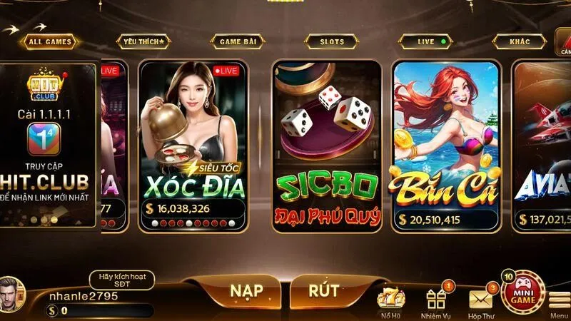 Câu lạc bộ Hitclub cung cấp ưu đãi hấp dẫn