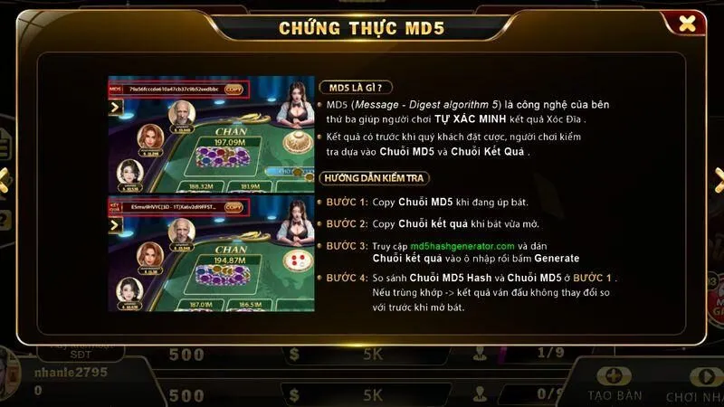 Khám Phá Tài Xỉu MD5 Hitclub: An Toàn, Minh Bạch và Cơ Hội Thắng Lớn