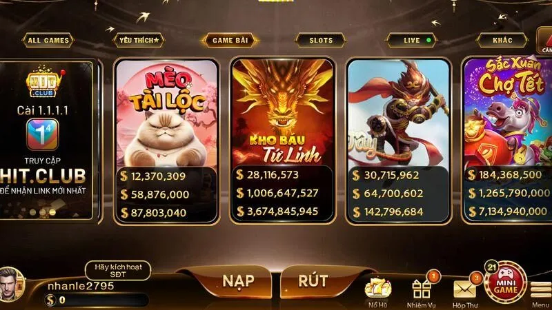 Khuyến mãi game bài Hitclub hấp dẫn