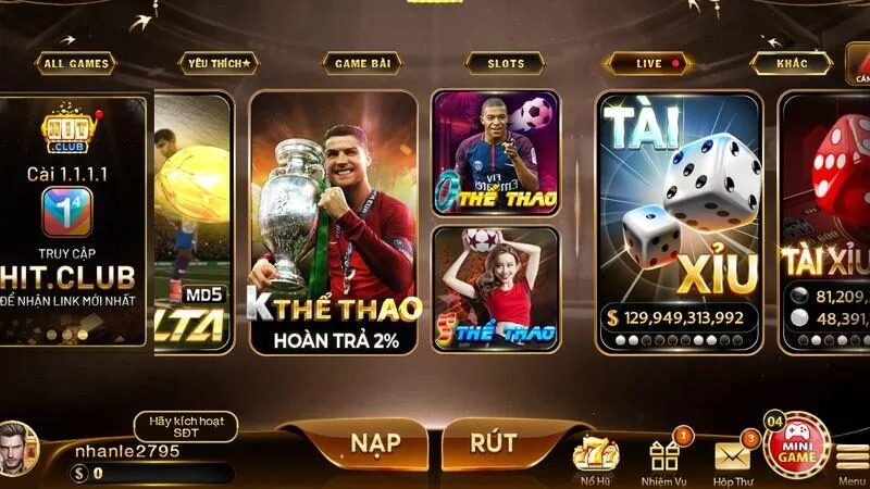 Thưởng nạp Hitclub khuyến mãi hấp dẫn 2026