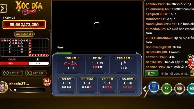 Xóc đĩa live mang đến cảm giác hồi hộp thật sự